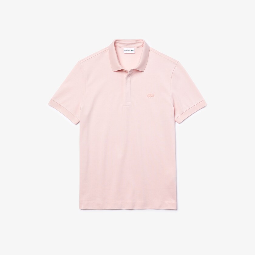 Camisa Polo Lacoste Masculino Luz Rosa Regular Fit Paris VK5-73277Y7