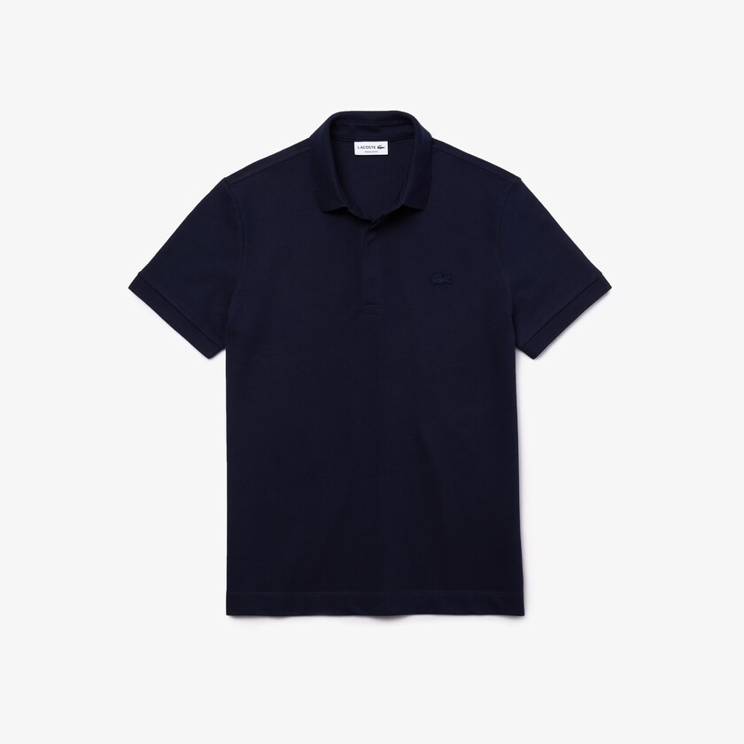 Camisa Polo Lacoste Masculino Azul Marinho Azuis Regular Fit Paris WI8-06280N0