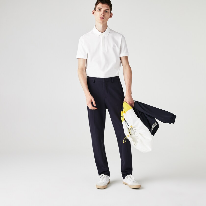 Camisa Polo Lacoste Masculino Branco Regular Fit Paris IF1-80548F3