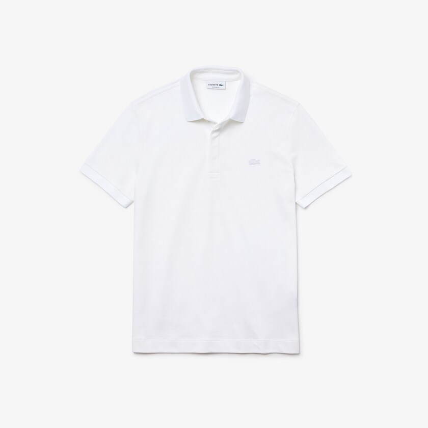 Camisa Polo Lacoste Masculino Branco Regular Fit Paris IF1-80548F3