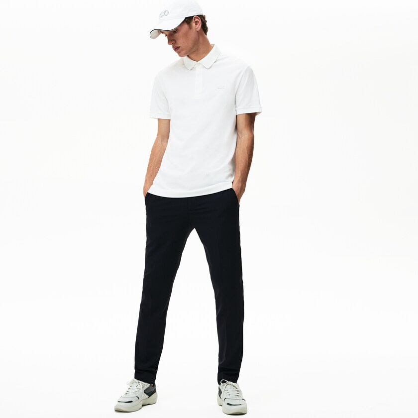 Camisa Polo Lacoste Masculino Branco Regular Fit Paris IF1-80548F3