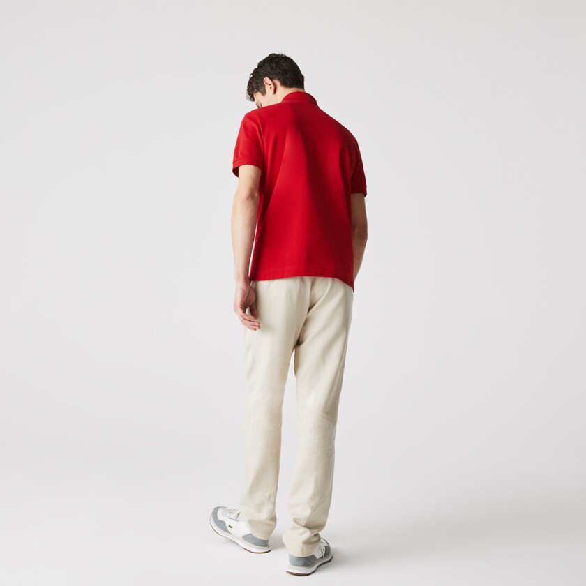 Camisa Polo Lacoste Masculino Vermelhas Regular Fit Paris MX5-53645X0
