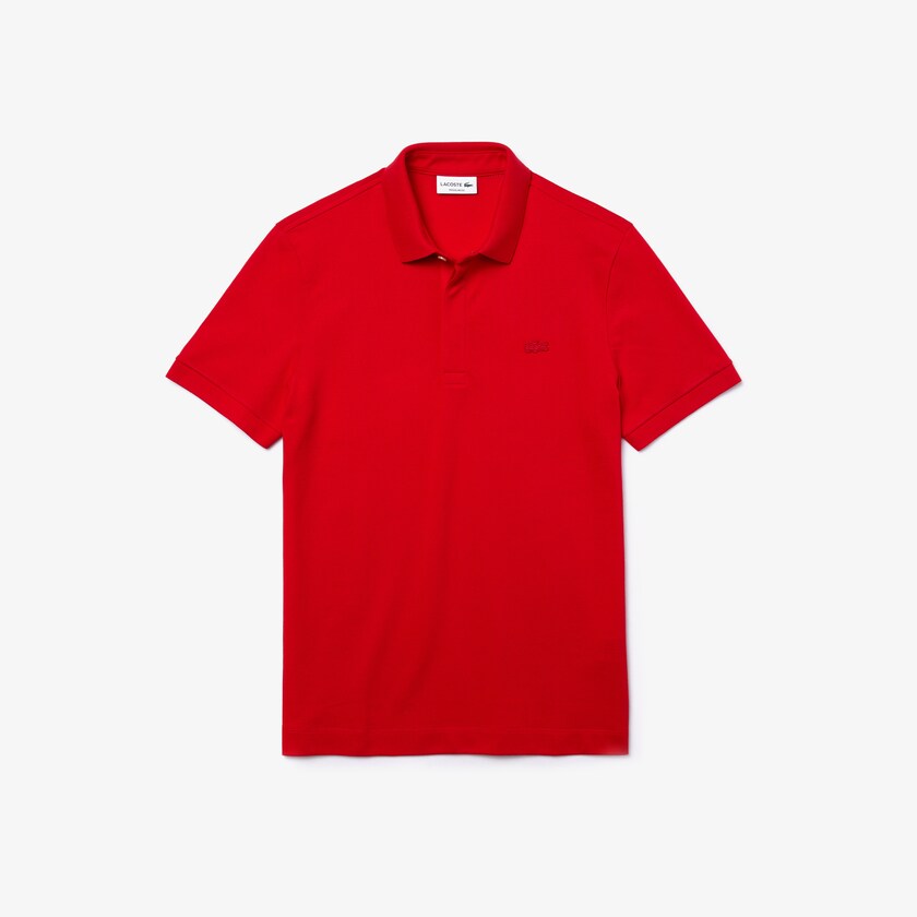 Camisa Polo Lacoste Masculino Vermelhas Regular Fit Paris MX5-53645X0