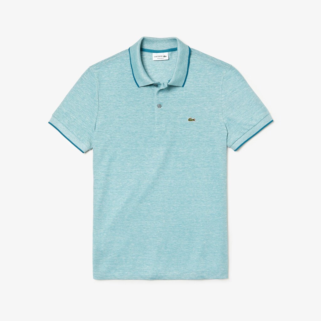 Camisa Polo Lacoste Masculino Azuis Regular Fit Piqué MN1-54335F9