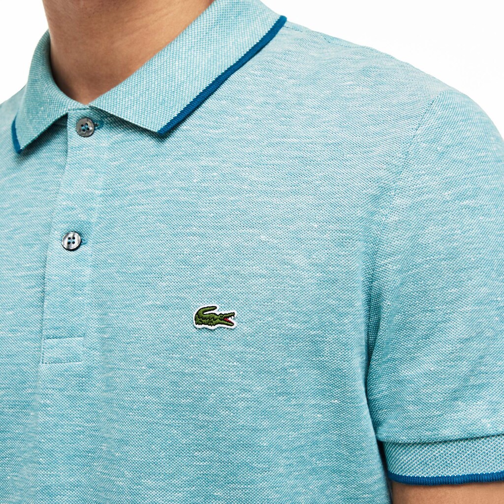 Camisa Polo Lacoste Masculino Azuis Regular Fit Piqué MN1-54335F9