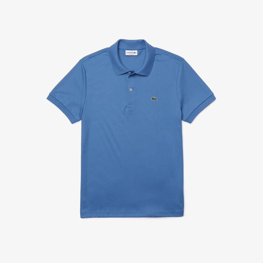Camisa Polo Lacoste Masculino Azuis Regular Fit Soft Cotton WN7-14981V9