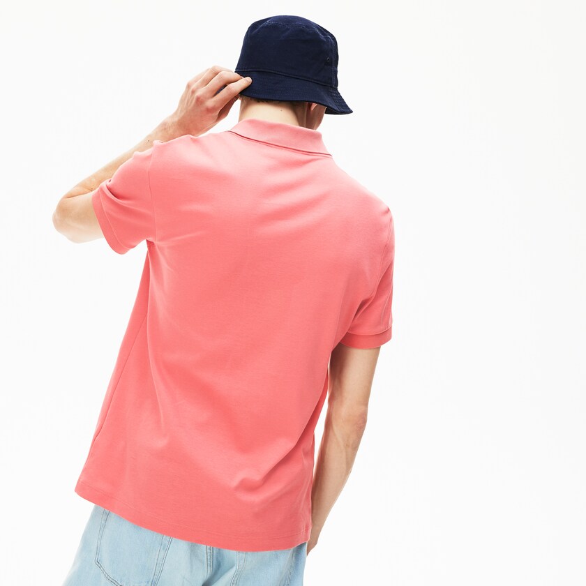 Camisa Polo Lacoste Masculino Rosa Regular Fit Soft Cotton BJ0-88338T3