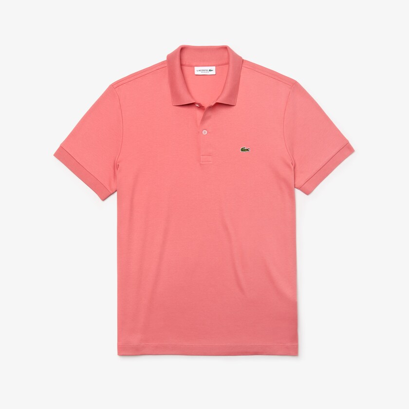 Camisa Polo Lacoste Masculino Rosa Regular Fit Soft Cotton BJ0-88338T3