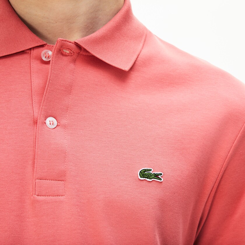 Camisa Polo Lacoste Masculino Rosa Regular Fit Soft Cotton BJ0-88338T3