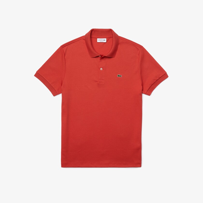 Camisa Polo Lacoste Masculino Vermelhas Regular Fit Soft Cotton SQ7-18701M8