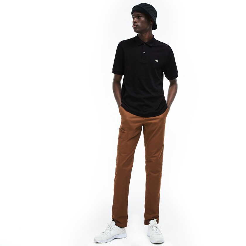 Camisa Polo Lacoste Masculino Pretas Regular Fit Soft Cotton LY4-56665Y6