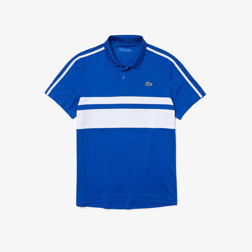 Camisa Polo Lacoste Masculino Branco SPORT Breathable Piqué Tennis PK3-55125E7