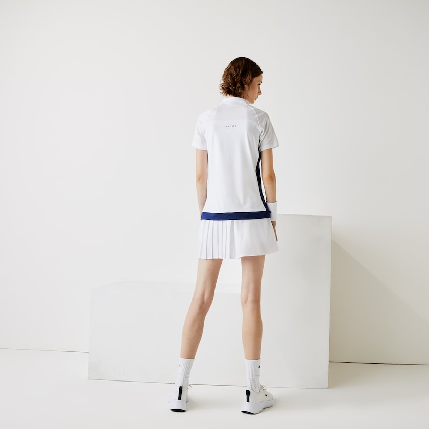 Camisa Polo Lacoste Feminino Branco Azuis Verdes Pretas SPORT Breathable Stretch Tennis VH3-88468U3