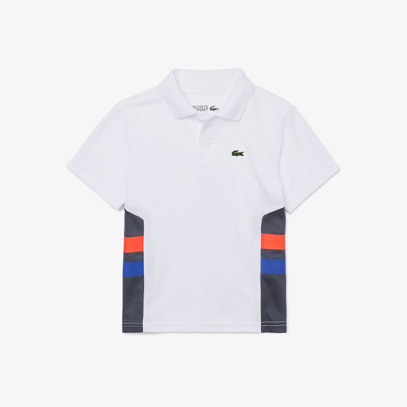Camisa Polo Lacoste Criança Branco Cinzentas Escuro Vermelhas Azuis SPORT Side Stripe Training PL3-82878D5
