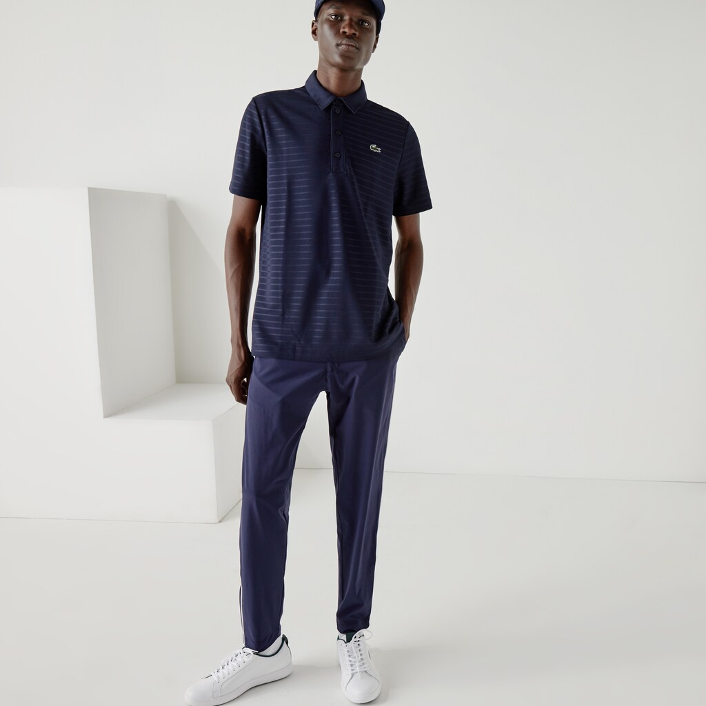 Camisa Polo Lacoste Masculino Azul Marinho Azuis SPORT Textured Breathable Golf RG9-19631D1
