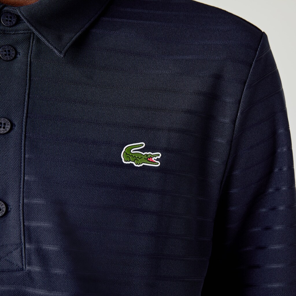Camisa Polo Lacoste Masculino Azul Marinho Azuis SPORT Textured Breathable Golf RG9-19631D1