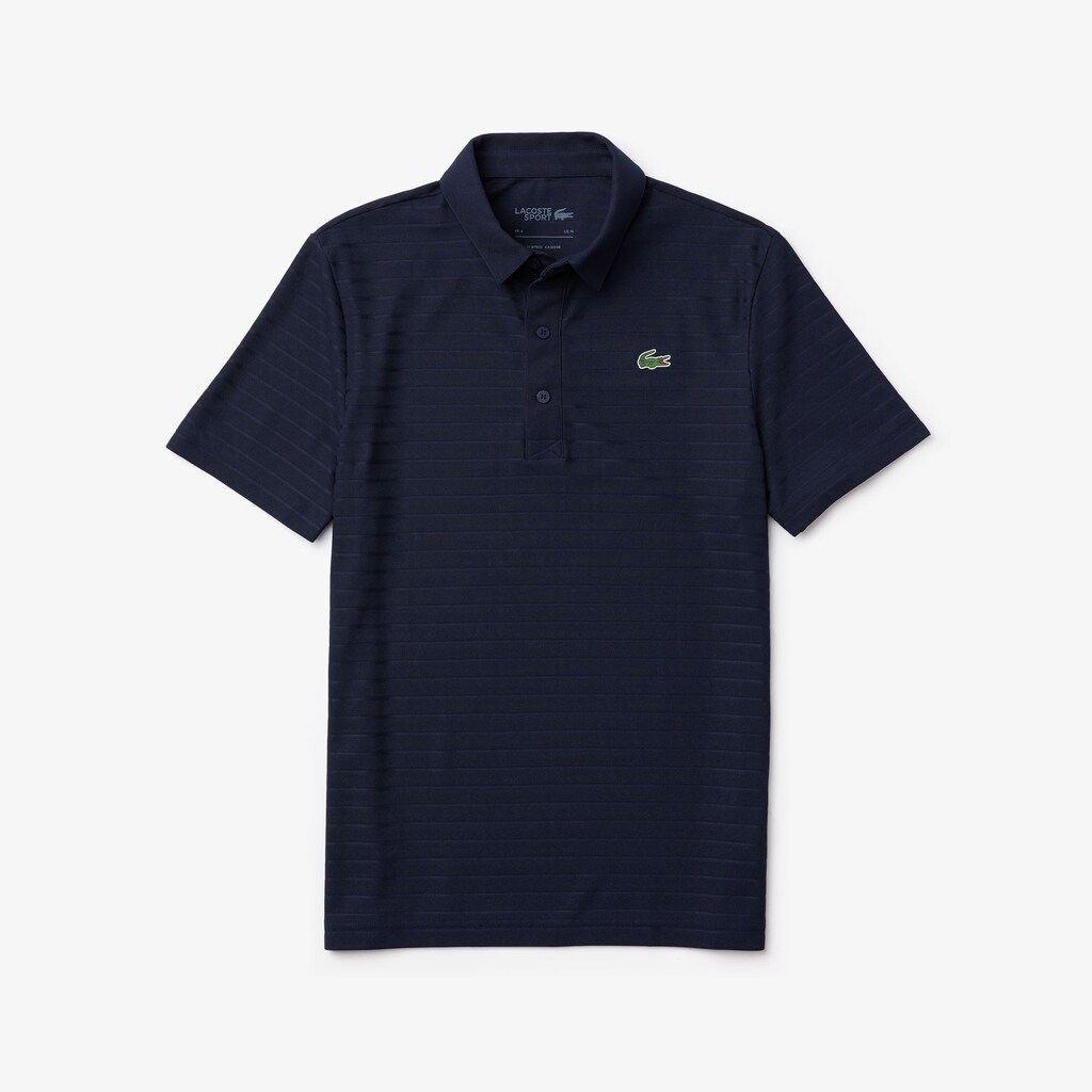 Camisa Polo Lacoste Masculino Azul Marinho Azuis SPORT Textured Breathable Golf RG9-19631D1