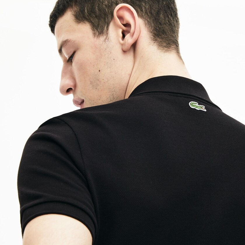 Camisa Polo Lacoste Masculino Pretas Signature Cotton KP8-58725N6