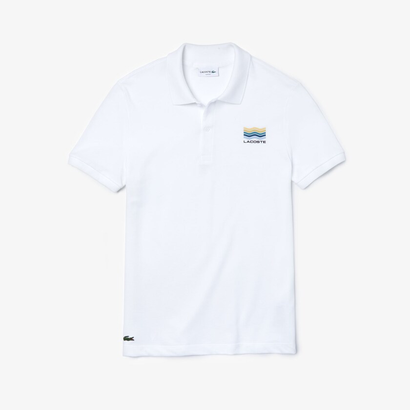 Camisa Polo Lacoste Masculino Branco Slim Fit Cotton Petit Piqué TP1-76727U1