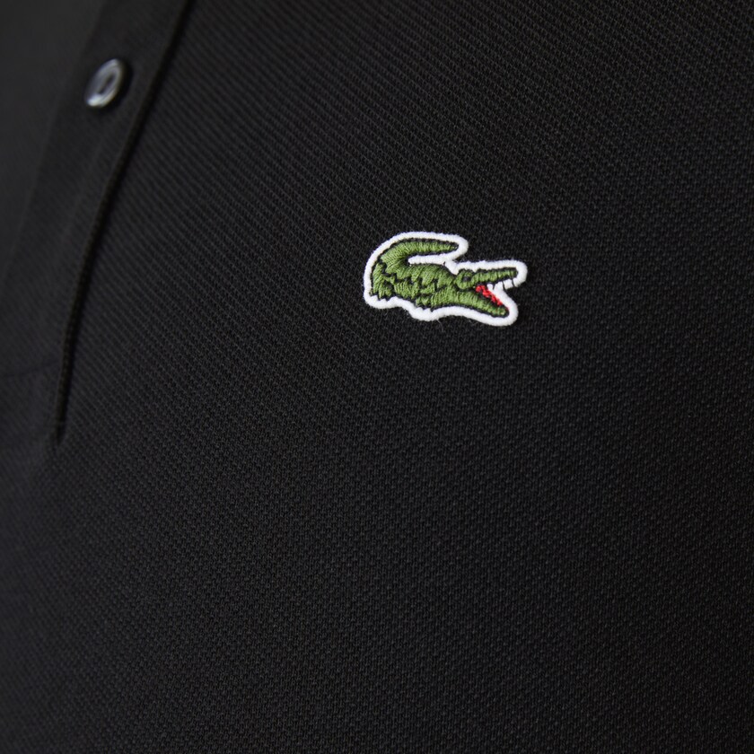 Camisa Polo Lacoste Masculino Pretas Slim Fit in Petit Piqué QD2-80738J0