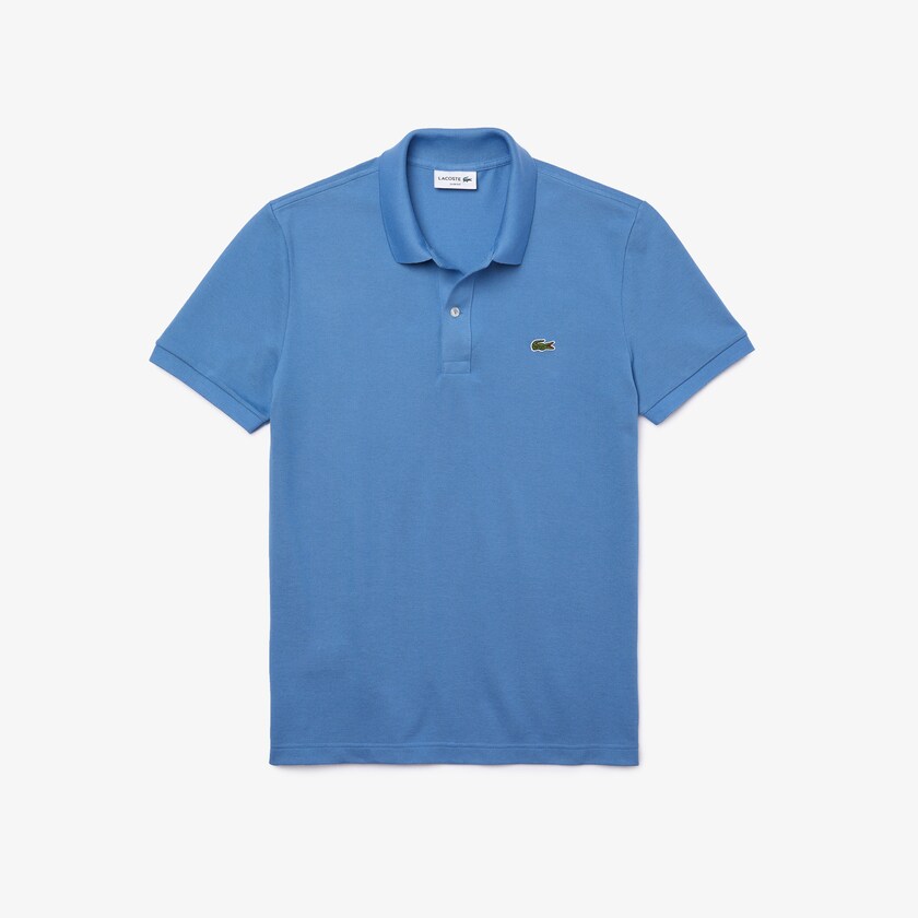 Camisa Polo Lacoste Masculino Azuis Slim Fit in Petit Piqué TE9-13481Y1