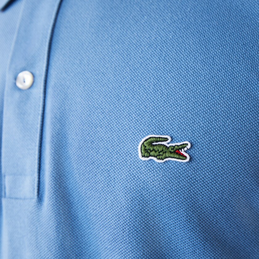 Camisa Polo Lacoste Masculino Azuis Slim Fit in Petit Piqué TE9-13481Y1