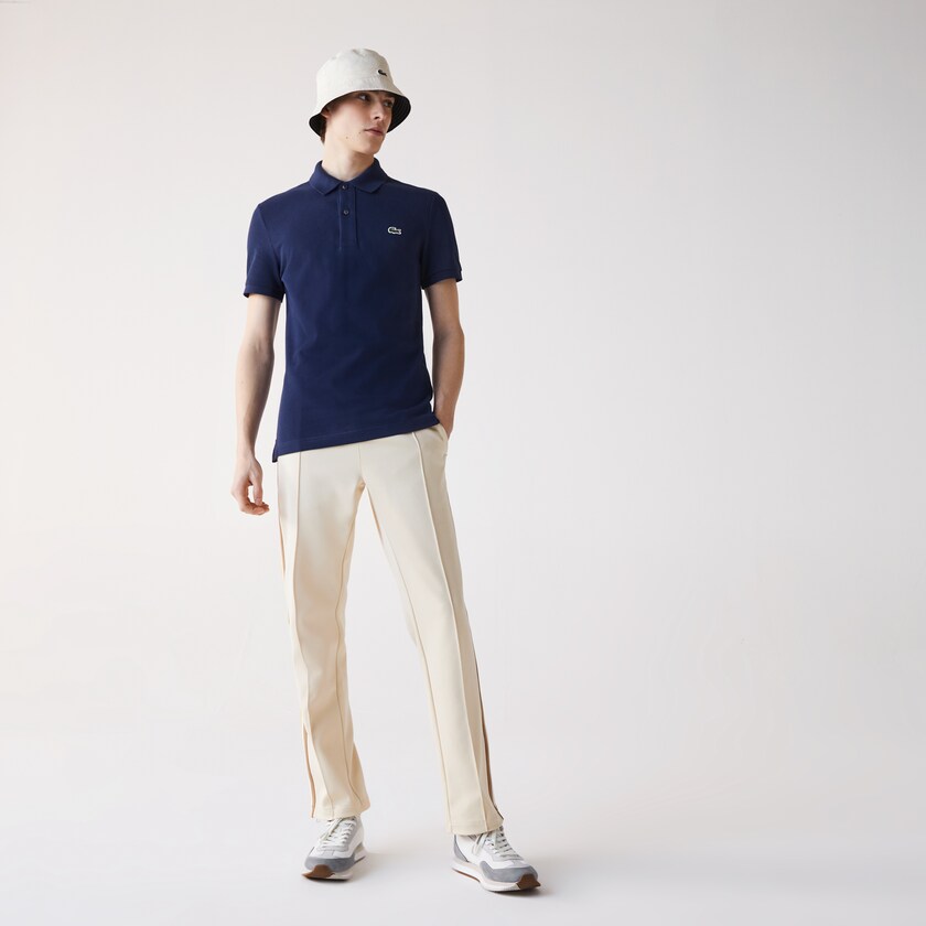 Camisa Polo Lacoste Masculino Azuis Slim Fit in Petit Piqué IG0-52415Q5