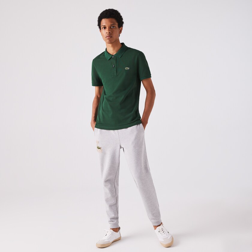 Camisa Polo Lacoste Masculino Verdes Slim Fit in Petit Piqué QR7-07370E1