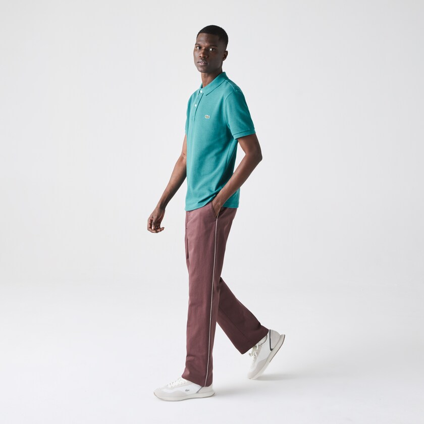 Camisa Polo Lacoste Masculino Verdes Slim Fit in Petit Piqué VA8-43344Y5