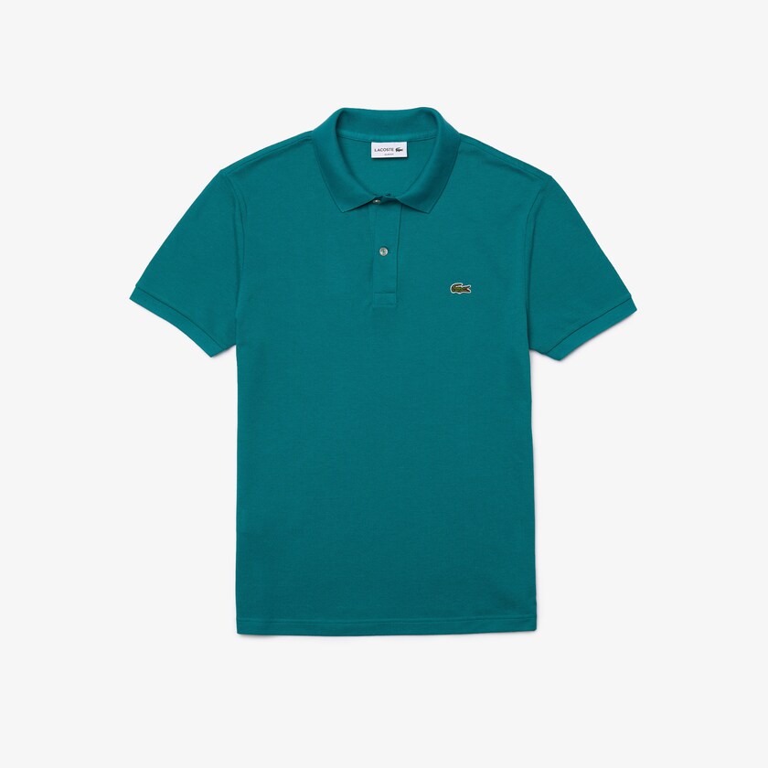 Camisa Polo Lacoste Masculino Verdes Slim Fit in Petit Piqué VA8-43344Y5
