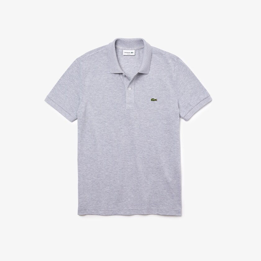 Camisa Polo Lacoste Masculino Cinzentas Slim Fit in Petit Piqué BI4-38573M7
