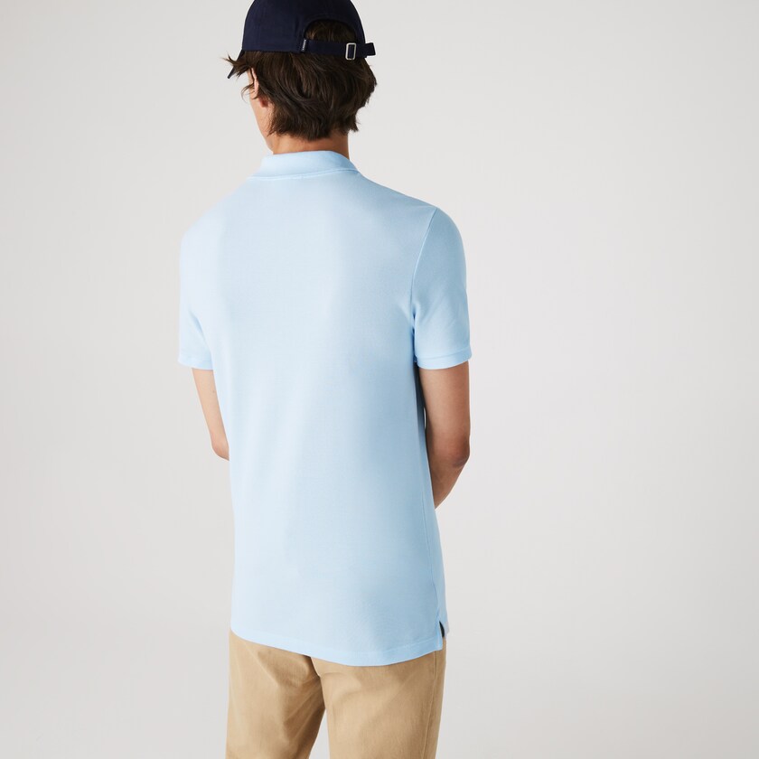 Camisa Polo Lacoste Masculino Luz Azuis Slim Fit in Petit Piqué YI7-43814R3