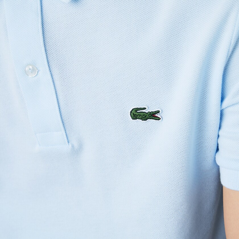 Camisa Polo Lacoste Masculino Luz Azuis Slim Fit in Petit Piqué YI7-43814R3