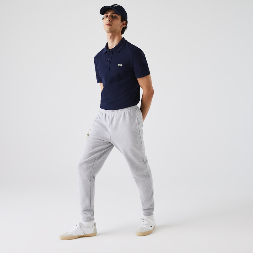 Camisa Polo Lacoste Masculino Azul Marinho Azuis Slim Fit in Petit Piqué UO8-27432X2