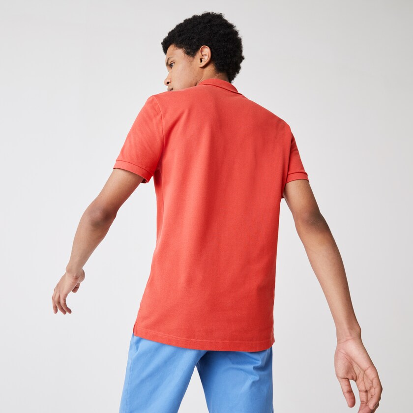 Camisa Polo Lacoste Masculino Vermelhas Slim Fit in Petit Piqué LY5-12391B0