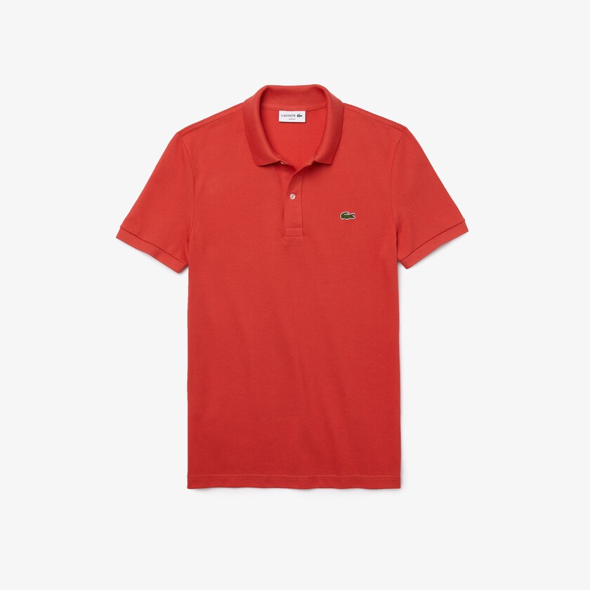 Camisa Polo Lacoste Masculino Vermelhas Slim Fit in Petit Piqué LY5-12391B0