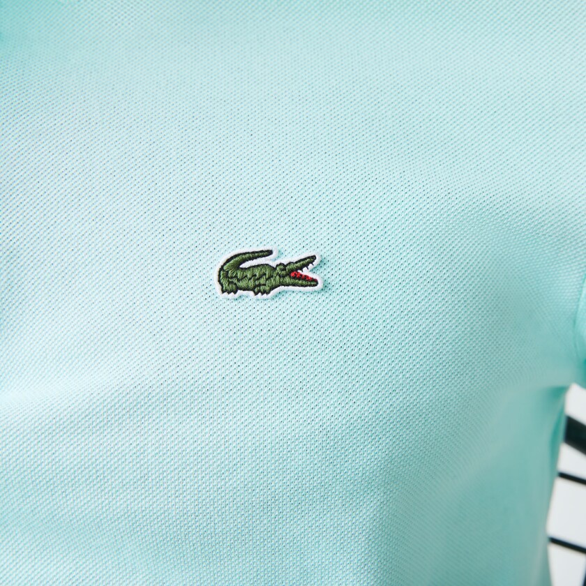 Camisa Polo Lacoste Masculino Turquesa Slim Fit in Petit Piqué SH9-51065W5