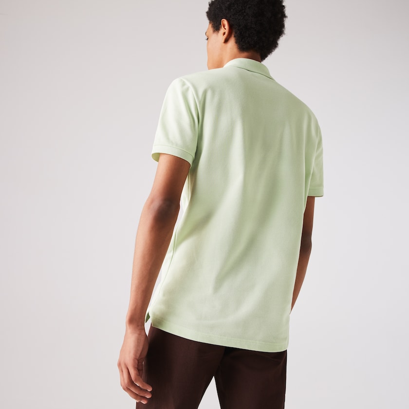 Camisa Polo Lacoste Masculino Verdes Slim Fit in Petit Piqué OI0-48264P4