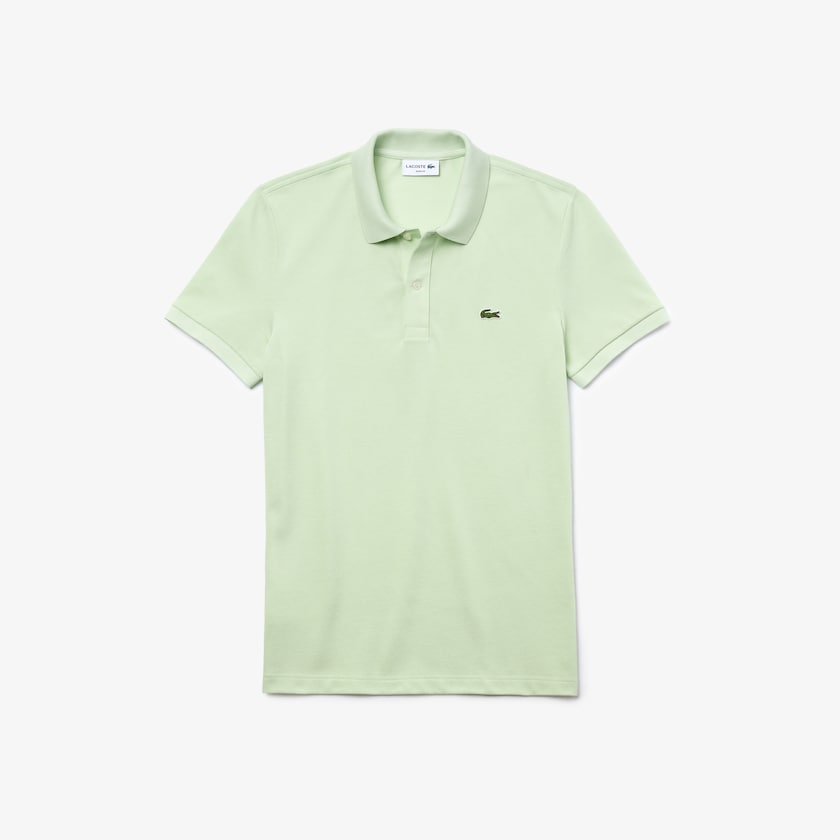 Camisa Polo Lacoste Masculino Verdes Slim Fit in Petit Piqué OI0-48264P4