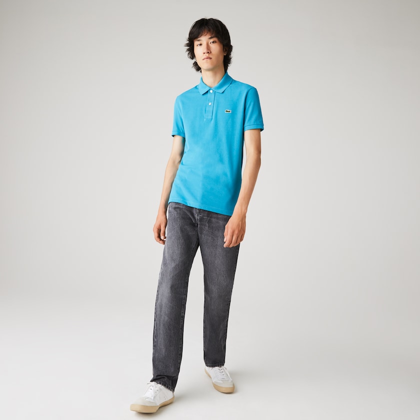 Camisa Polo Lacoste Masculino Azuis Slim Fit in Petit Piqué UD8-25522D2