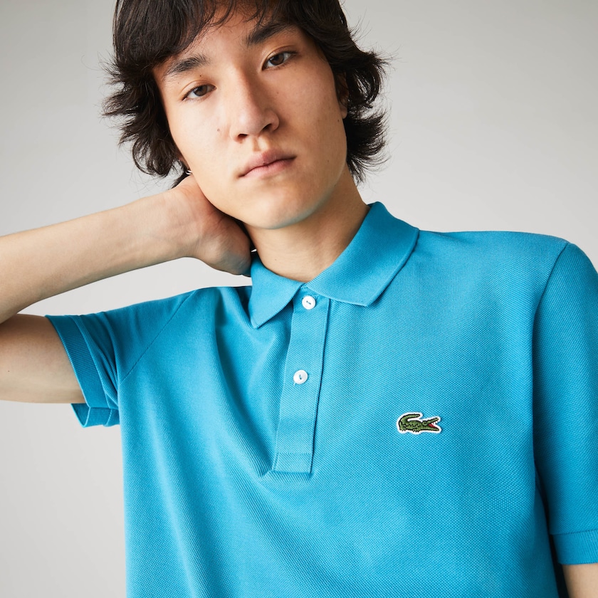 Camisa Polo Lacoste Masculino Azuis Slim Fit in Petit Piqué UD8-25522D2