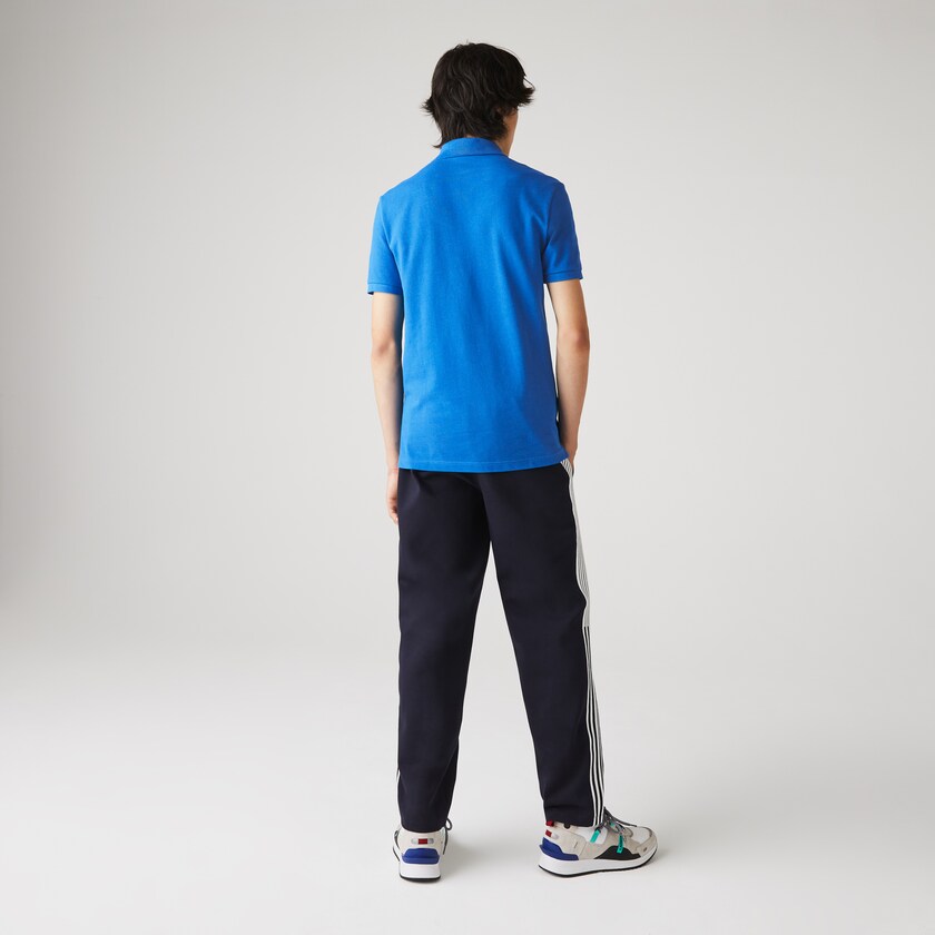 Camisa Polo Lacoste Masculino Azuis Slim Fit in Petit Piqué WL5-72807A0