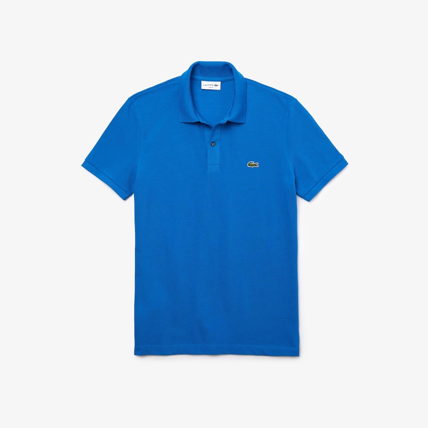 Camisa Polo Lacoste Masculino Azuis Slim Fit in Petit Piqué WL5-72807A0