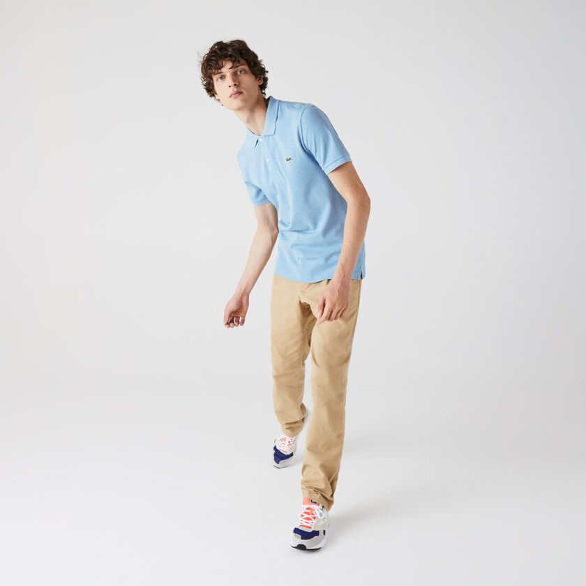 Camisa Polo Lacoste Masculino Azuis Slim Fit in Petit Piqué ER9-17781W2