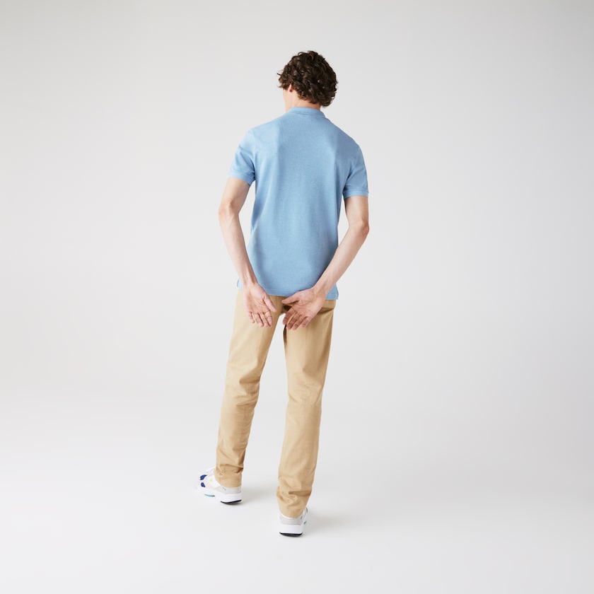Camisa Polo Lacoste Masculino Azuis Slim Fit in Petit Piqué ER9-17781W2