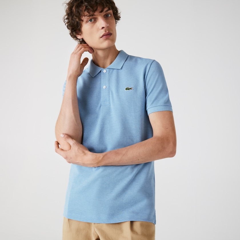 Camisa Polo Lacoste Masculino Azuis Slim Fit in Petit Piqué ER9-17781W2