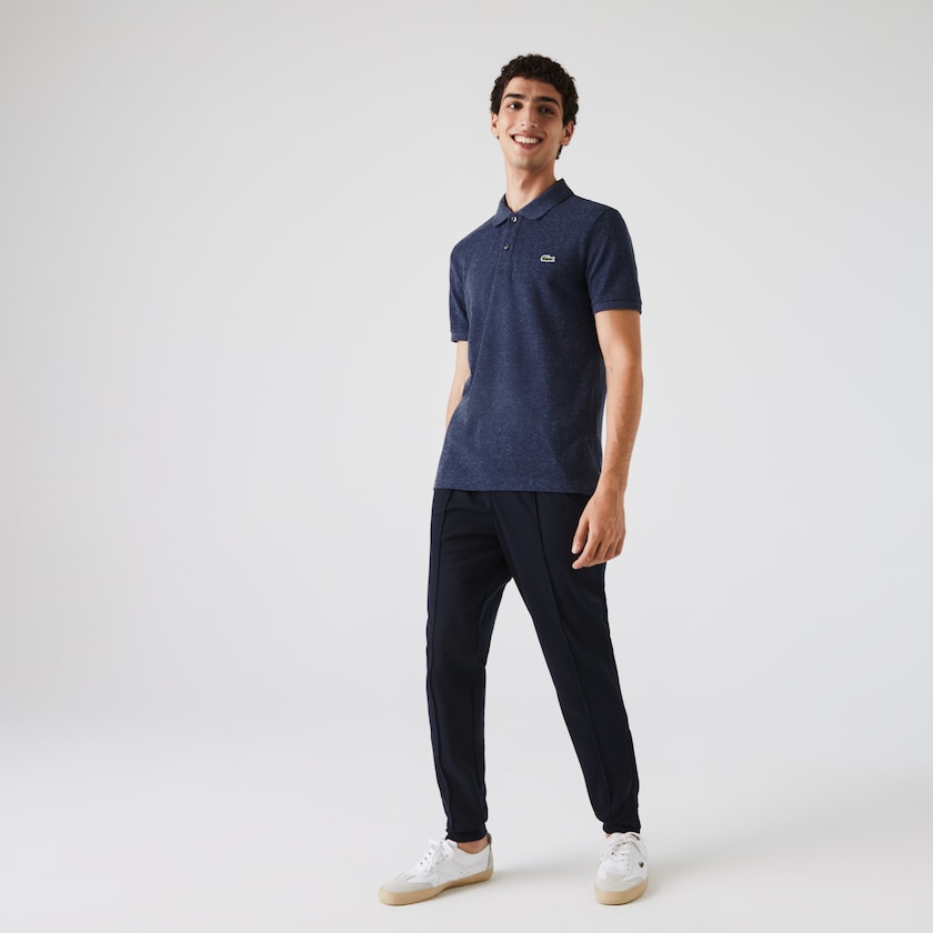 Camisa Polo Lacoste Masculino Azuis Slim Fit in Petit Piqué MT0-49844T0