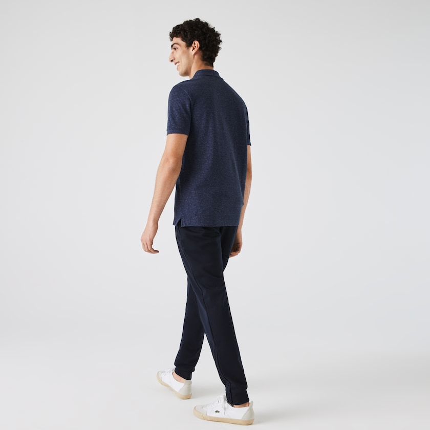 Camisa Polo Lacoste Masculino Azuis Slim Fit in Petit Piqué MT0-49844T0