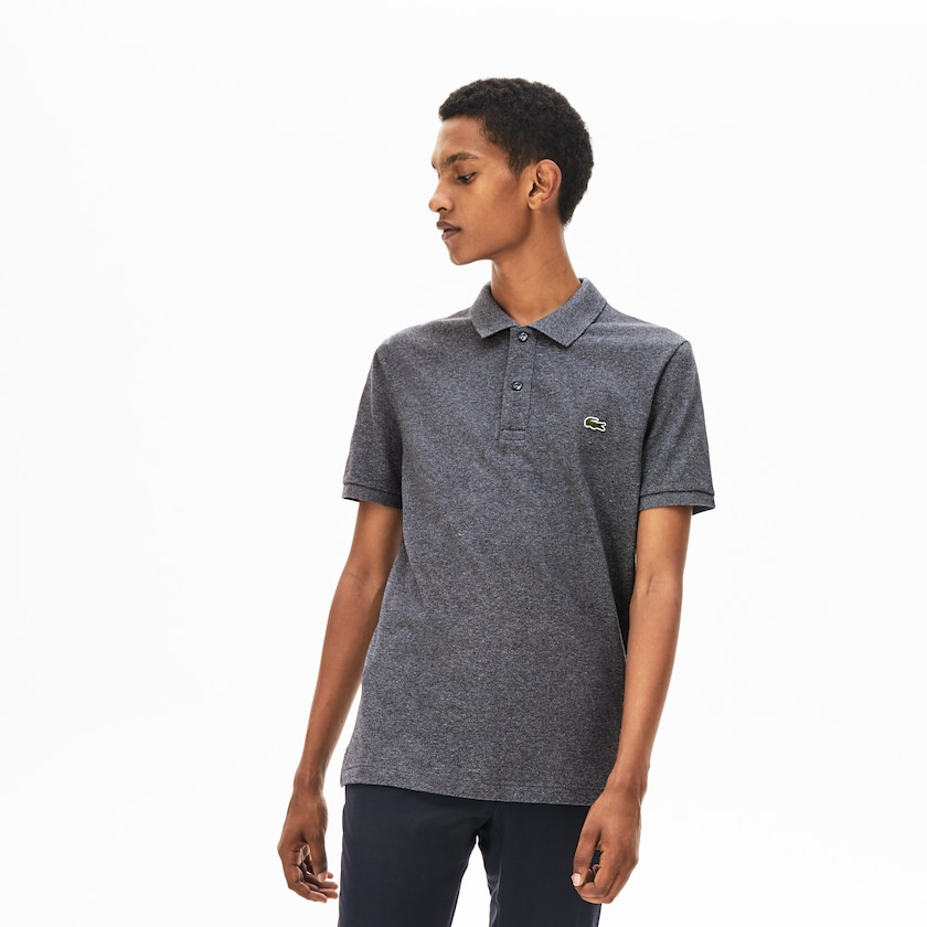 Camisa Polo Lacoste Masculino Cinzentas Slim Fit in Petit Piqué SM9-63226H7