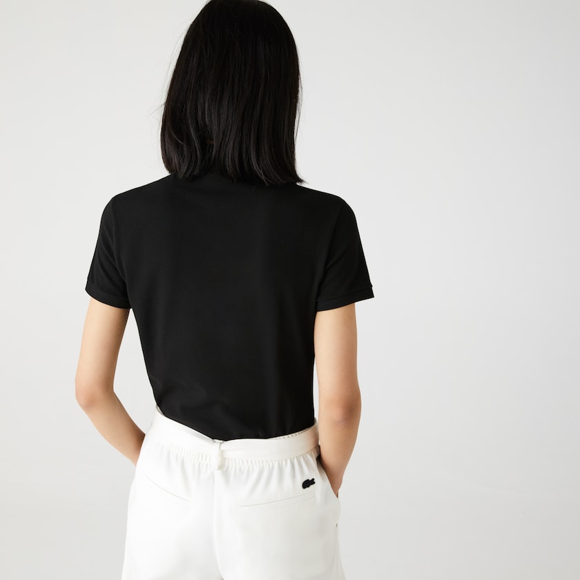 Camisa Polo Lacoste Feminino Pretas Stretch Cotton Piqué SU2-02770M2